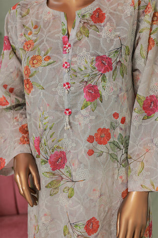 Chikan Silk Set- printed 2 piece